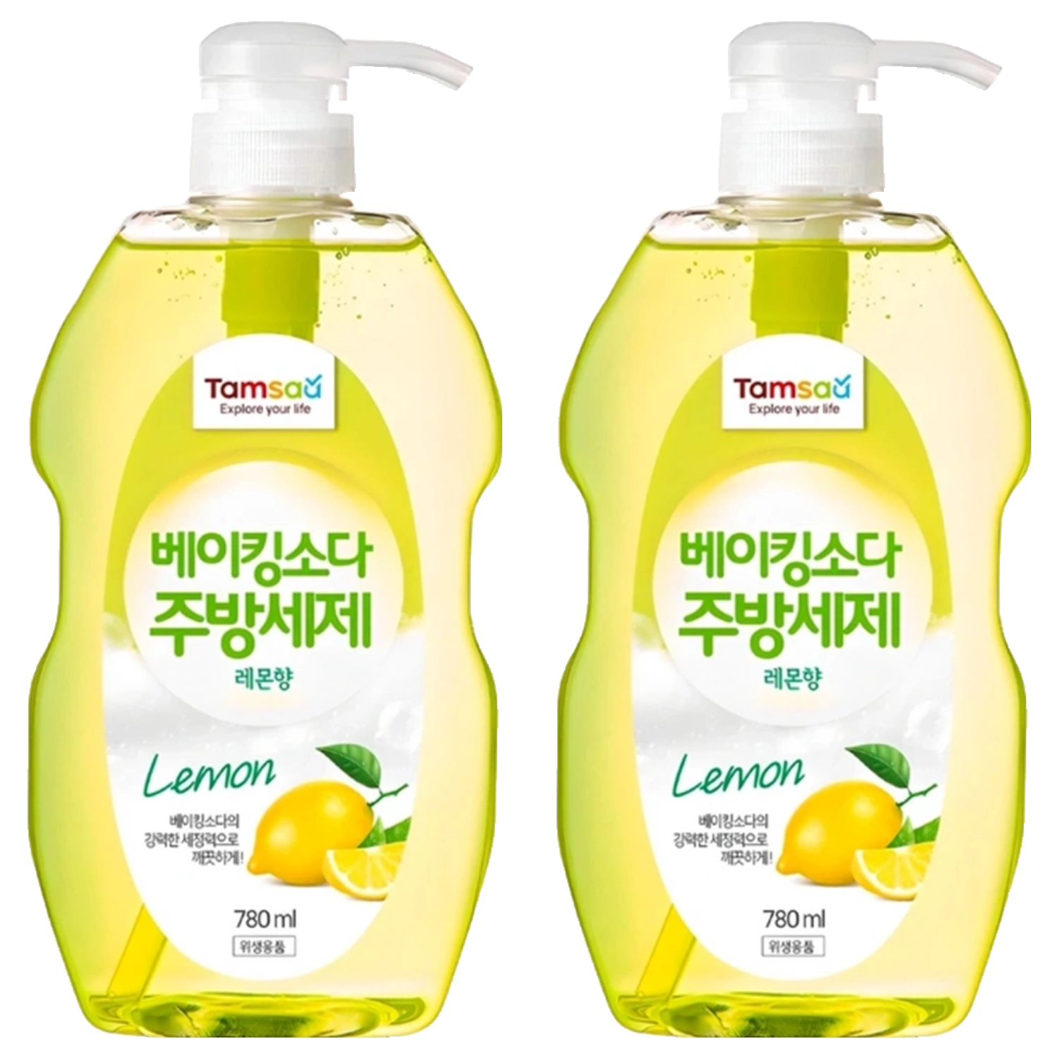 Tamsaa 小蘇打蔬果碗盤洗潔精 檸檬香, 780ml, 2瓶